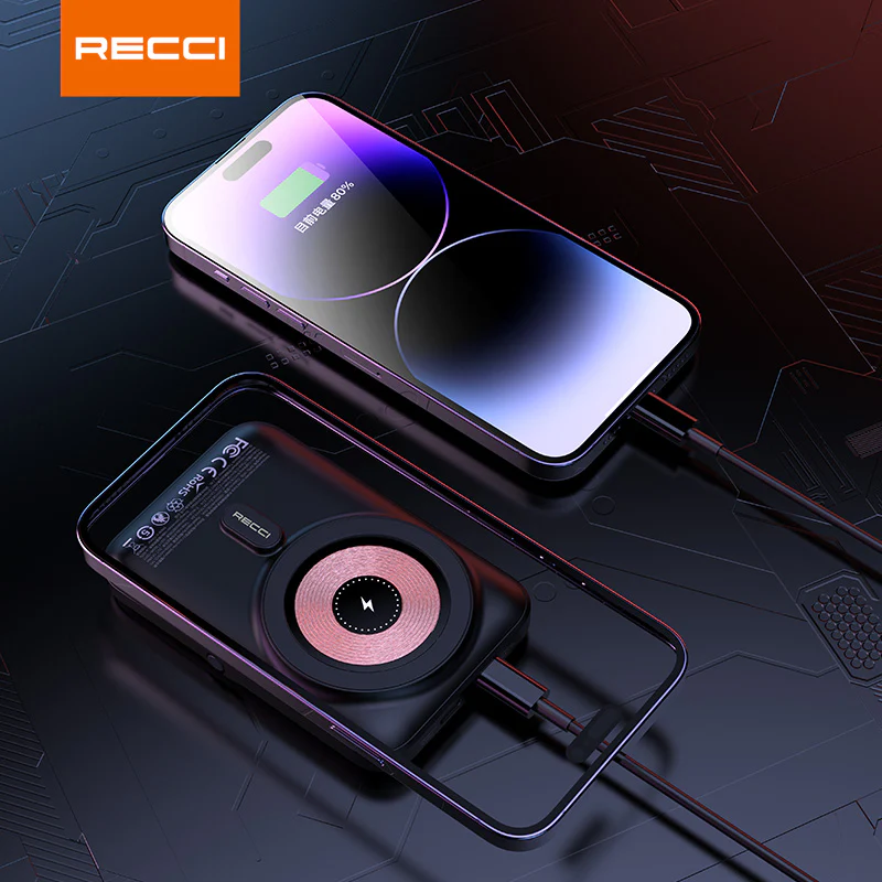  Recci RPB-W08 Mechanic Wireless Magsafe Power Bank